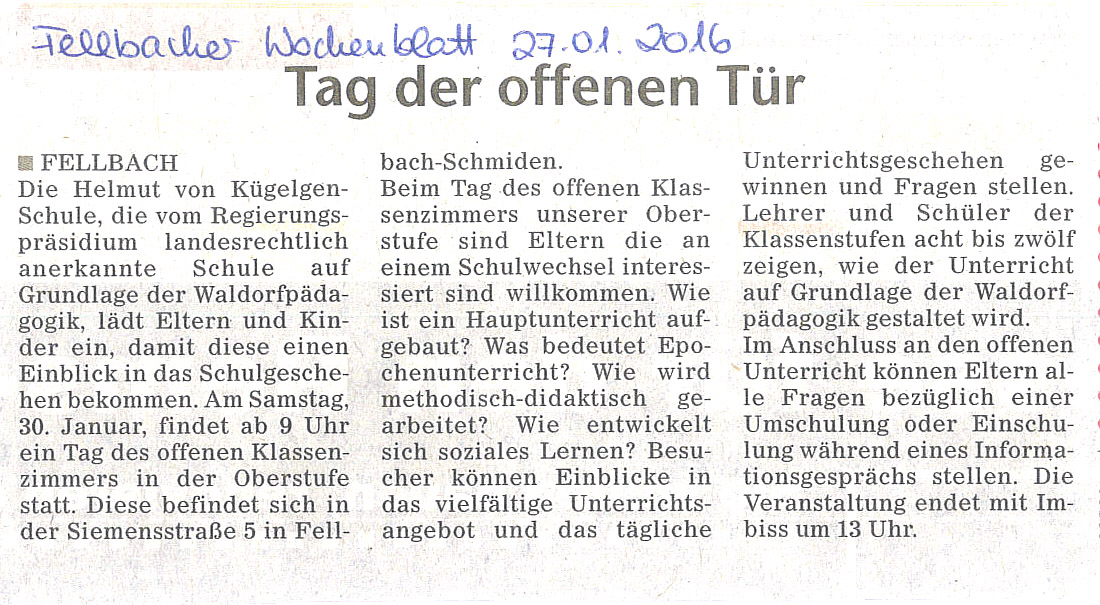 2016_01_27 Fellbacher Wochenblatt